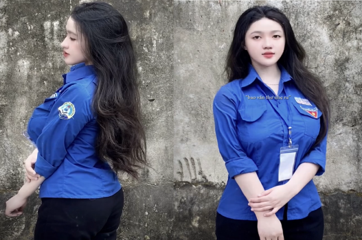 Phong cách quyến rũ của nữ sinh viên tình nguyện với thân hình gợi cảm hấp dẫn