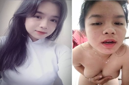 Cảm giác hư không với một em nữ sinh lịch sự ở gần khu phố